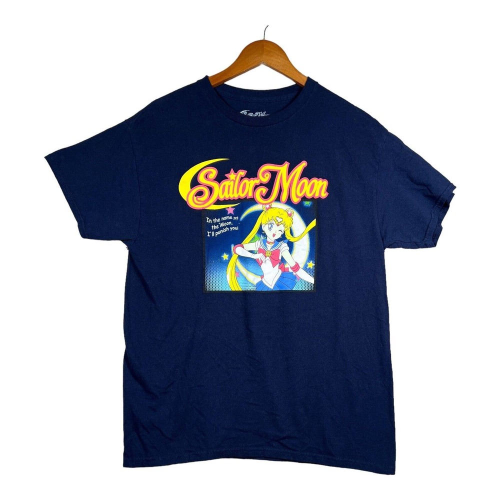 Anime Nerd T-Shirt I Am Sailor Moon In The Name Of The Moon I Will Punish You L